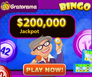 Gratorama Bingo - 200 bucks first deposit bonus