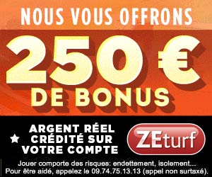 ZEturf : jusqu’à 250 euros de bonus de bienvenue