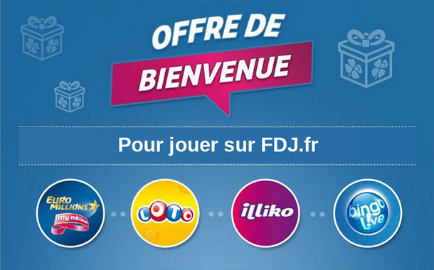 Offre de bienvenue pour jouer sur FDJ.fr