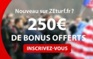 ZEturf : jusqu'à 250 euros de bonus de bienvenue